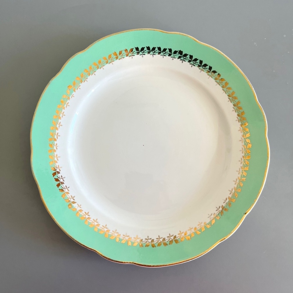 Antique faïence plate / assiette vintage sarreguemines